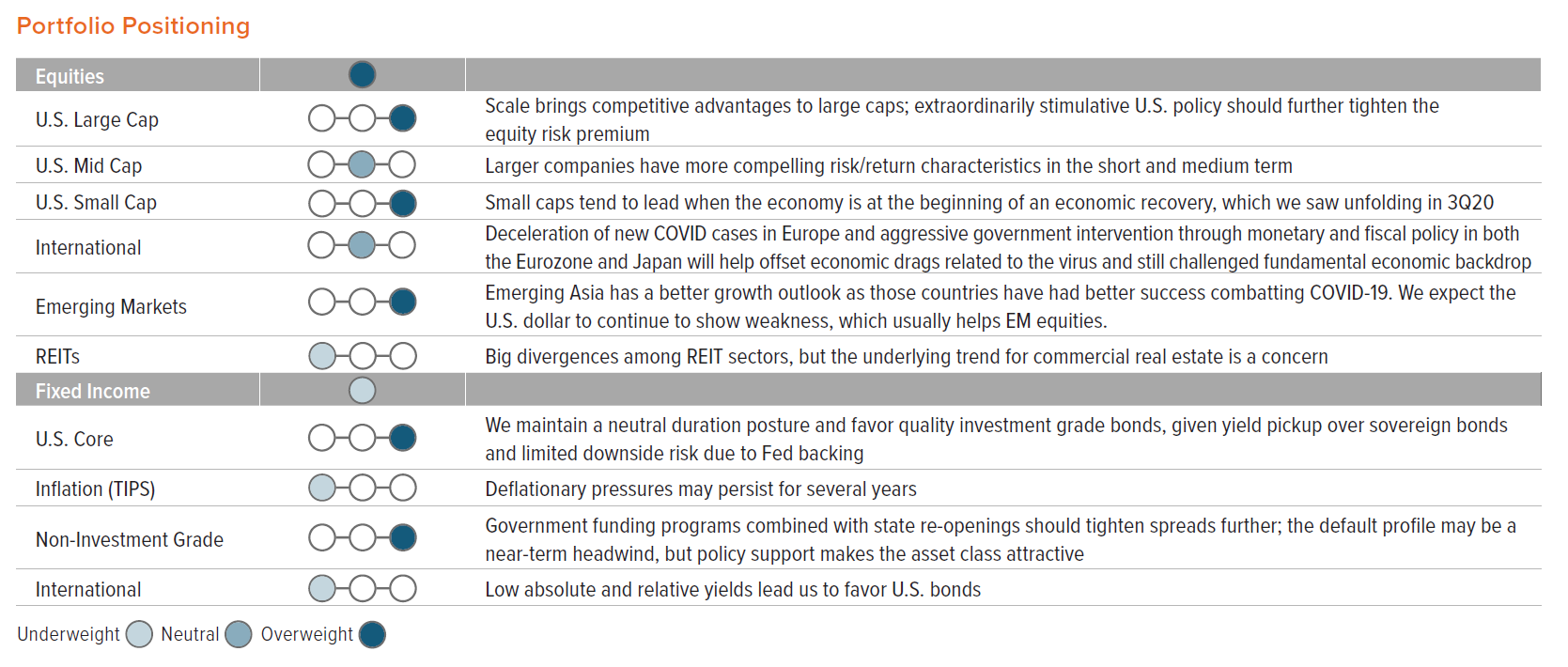 Portfolio Positioning