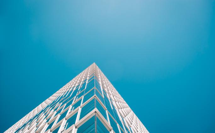 Looking up a building