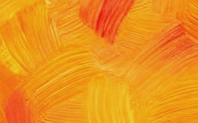 Abstract orange art