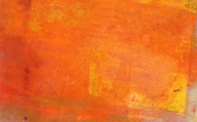 Orange abstract art