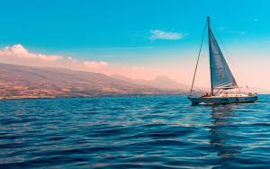 Sailboat on the sea