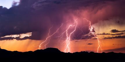 Stormy skies