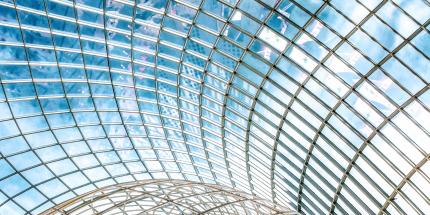 Sky through glass