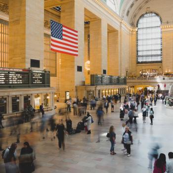 American Flag in Grand Central