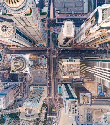View from above Skyscrapers
