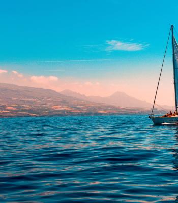 Sailboat on the sea